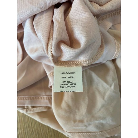 Show Me Your MuMu Caitlin Ruffle Maxi Dress XXS Medium Dusty Blush Crisp Pink - Picture 11 of 12